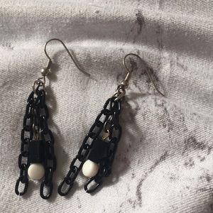 Dangle chain earrings hand made